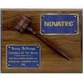 Simulated Walnut Gavel Plaque (8"x10")